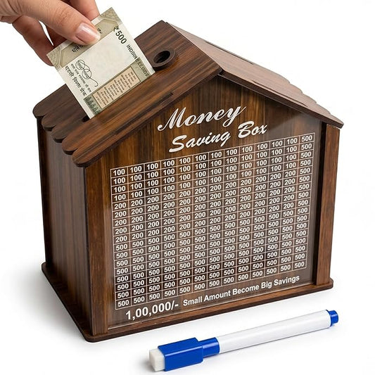 Wooden Money Saving Box